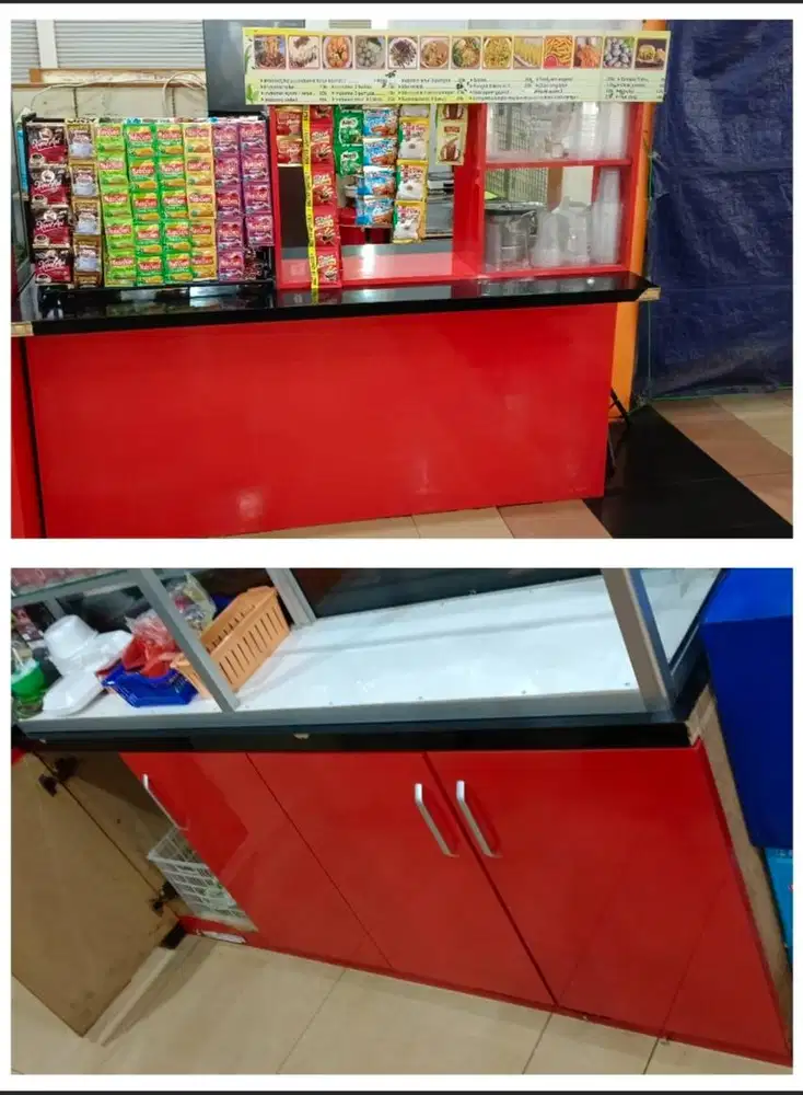 BU cepat borongan cuma 3,5jt dpt 3 set meja booth multiplex tebal cgk