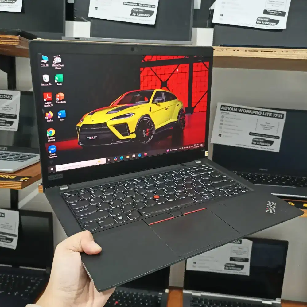 Laptop bekas Lenovo Thinkpad T490 intel Core i7-Gen10 Ram 16 GB