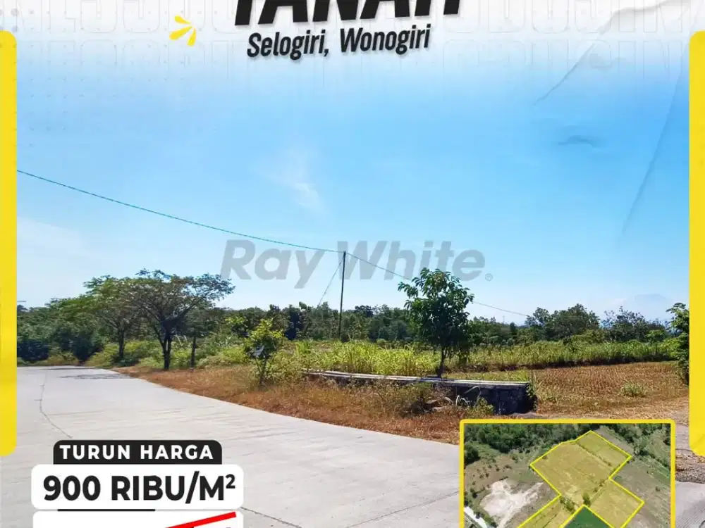 DIJUAL TANAH TURUN HARGA SUPER LUAS DI SELOGIRI, WONOGIRI