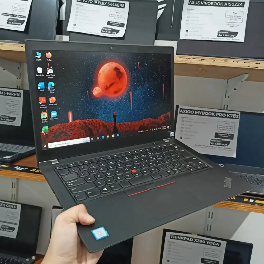 Laptop bekas Lenovo Thinkpad T480s Intel Core i5-Gen8 Ram 8 GB