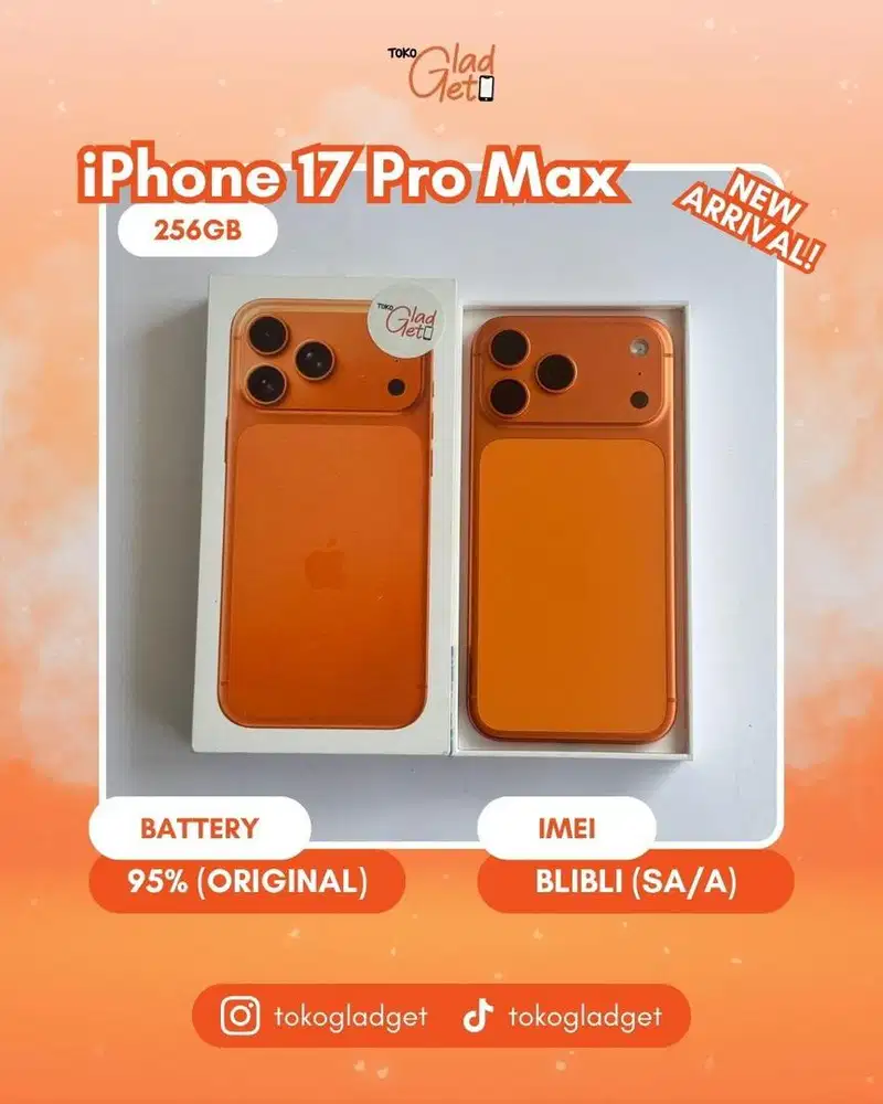iPhone 17 Promax 256 Gb ex IBOX/BLIBLI