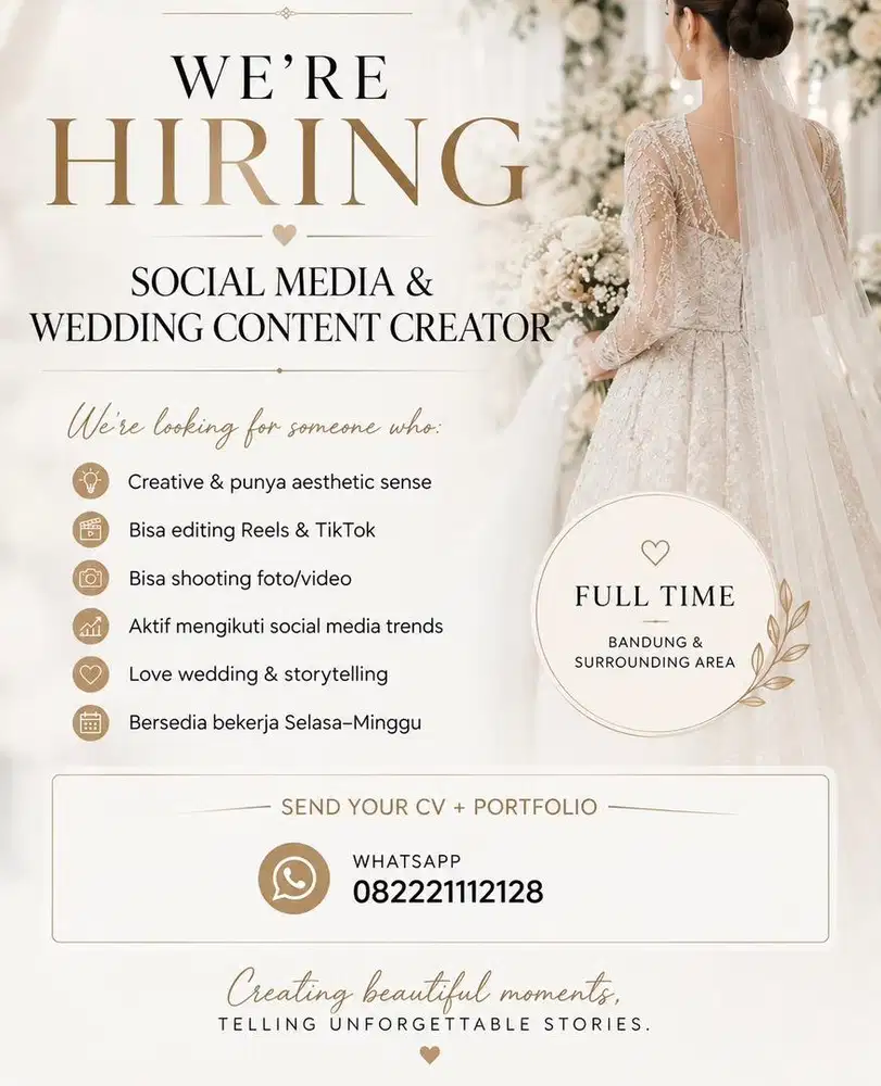 SOCIAL MEDIA & WEDDING CONTENT CREATOR