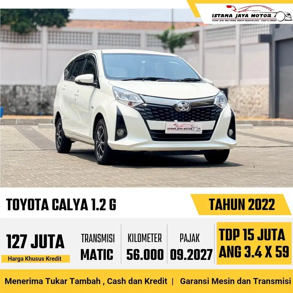 [LOW KM] Toyota Calya G 1.2 Automatic NIK 2022 Putih