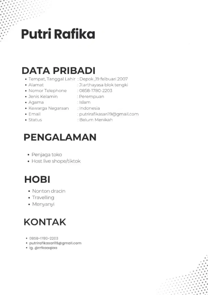 MENCARI PEKERJAAN HOST LIVE