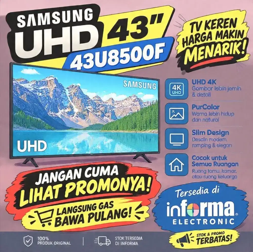 SAMSUNG 43 SMART TV UHD