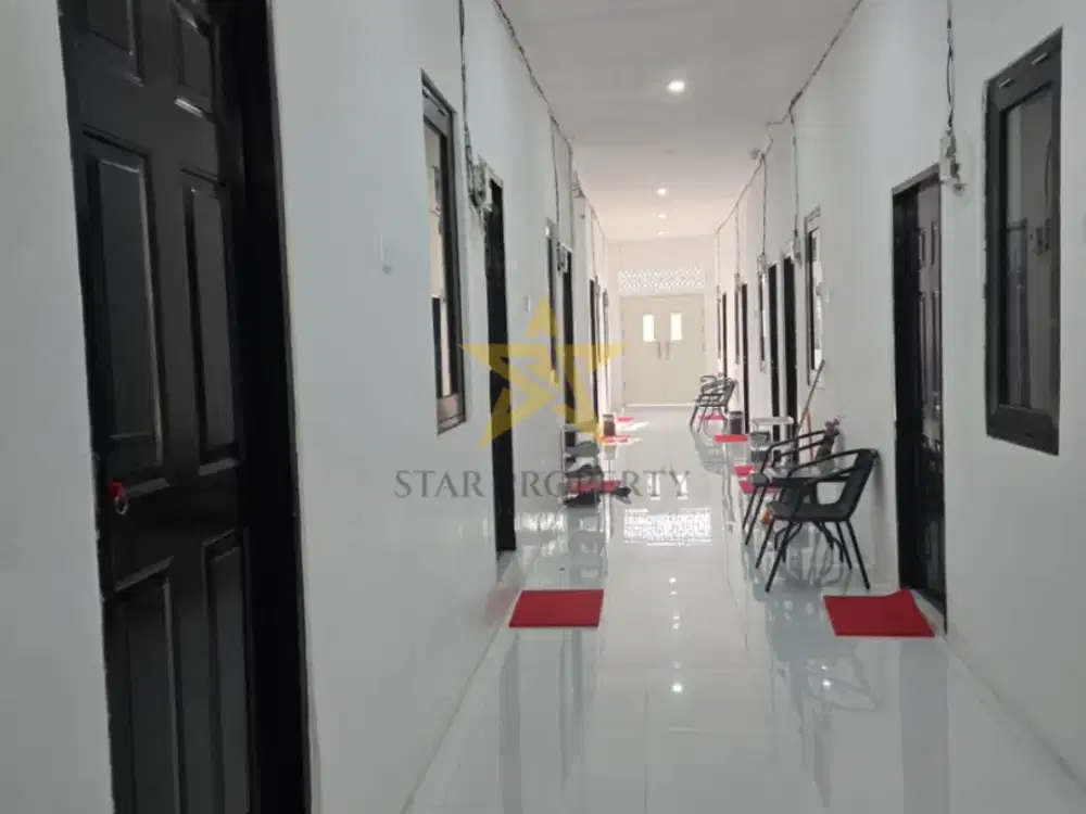 DIJUAL RUMAH KOST 12 KAMAR SIAP USAHA DI SUNGAI AMPAL SUMBER REJO