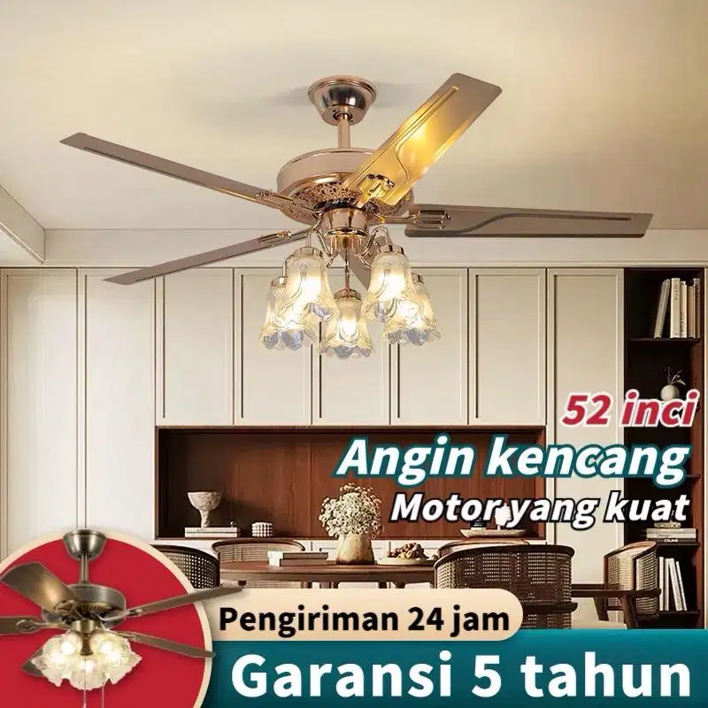 Lampu gantung plafon 42/52 inc remote  3 warna