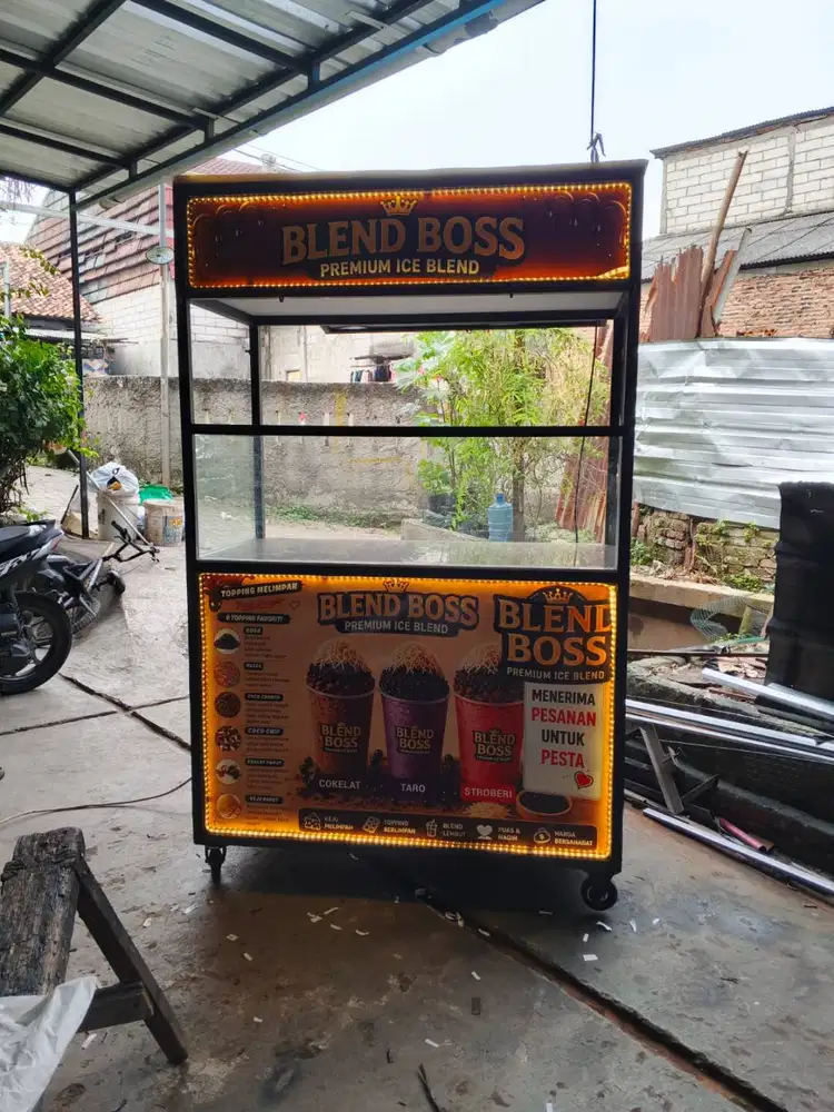 Gerobak Bekas pemakaian 3 bulan (jualan pop ice)