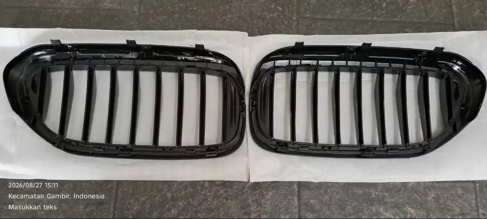 Grille Double Slat BMW 5 Series G30 Black M Color Grill Seri 520i 530i
