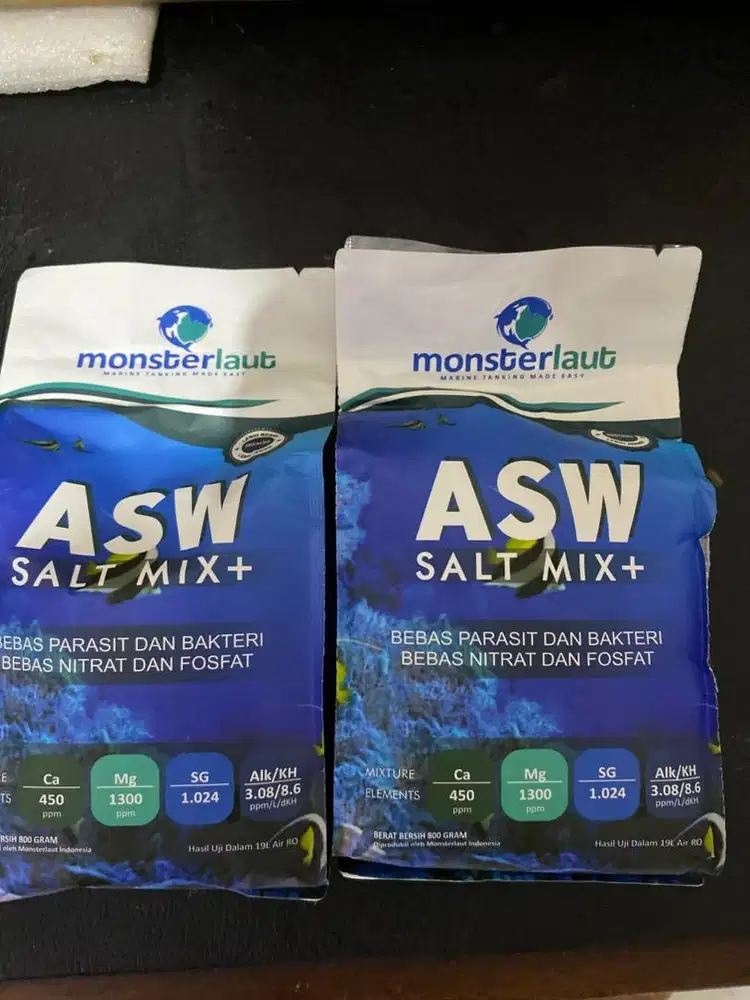 Garam ASW untuk pembuatan aquarium air laut