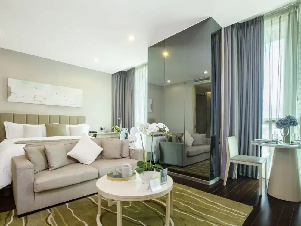 Disewakan Studio Executive Sewa Tahunan di Fraser Residence Menteng Jakarta