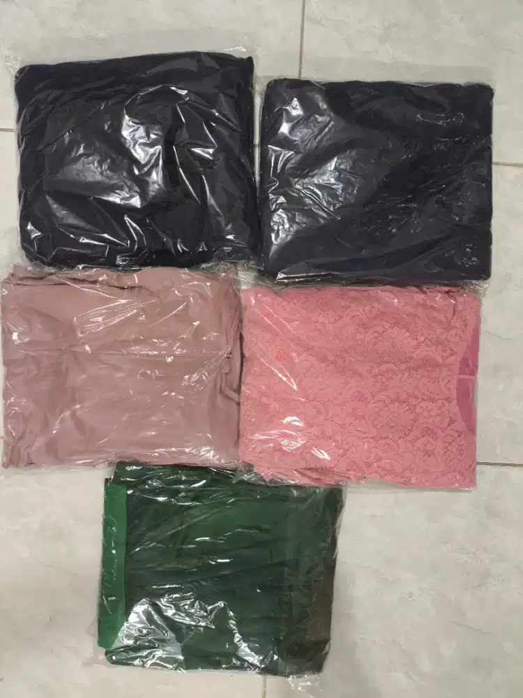 Paket 5pcs gamis Sale Habisin stok onlineshop