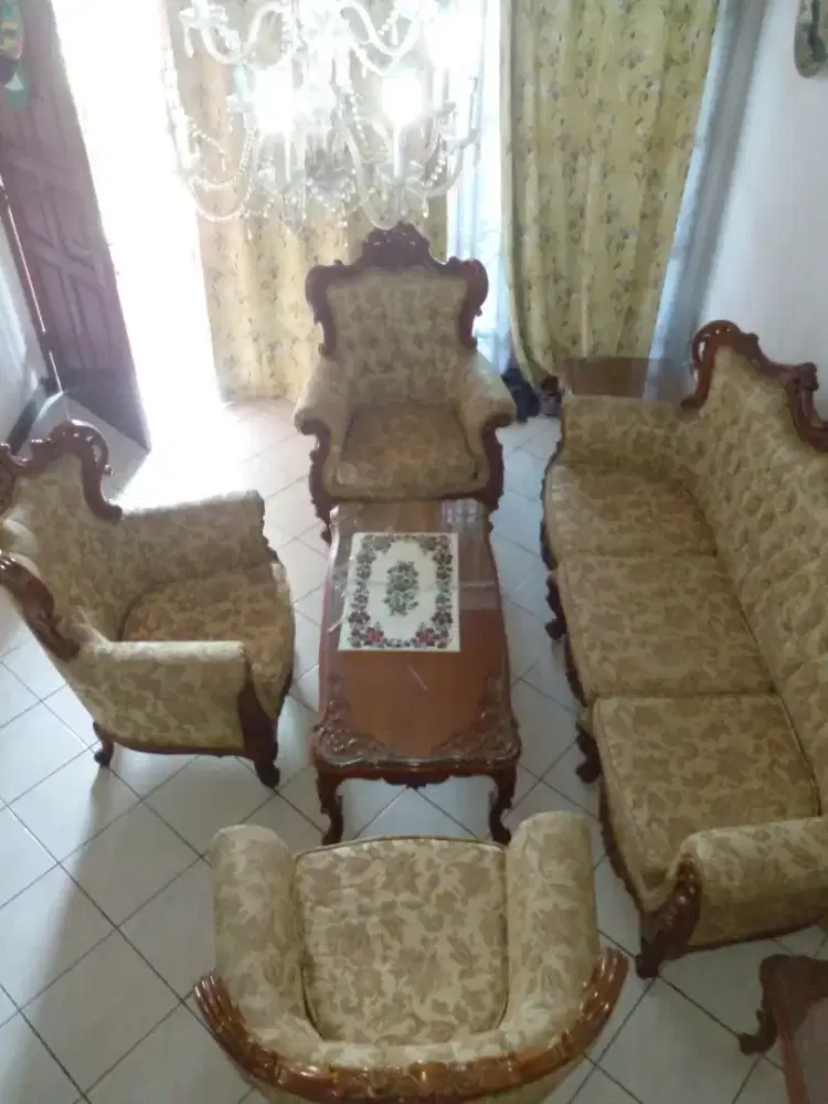 Furnitur, set kursi tamu jati Jepara