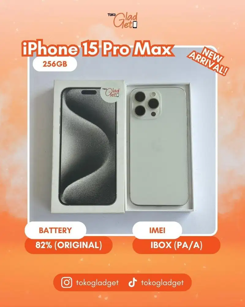 iPhone 15 Promax 256 Gb ex IBOX