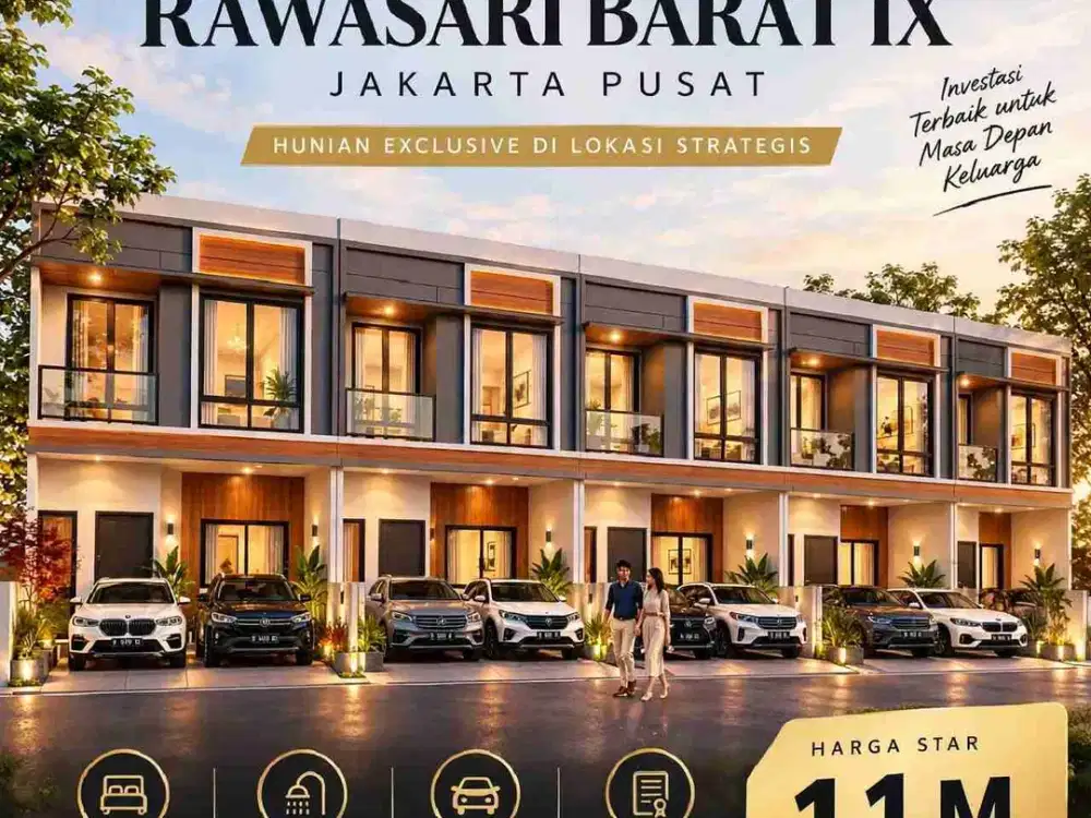 Rumah 2 Lantai Rawasari Barat