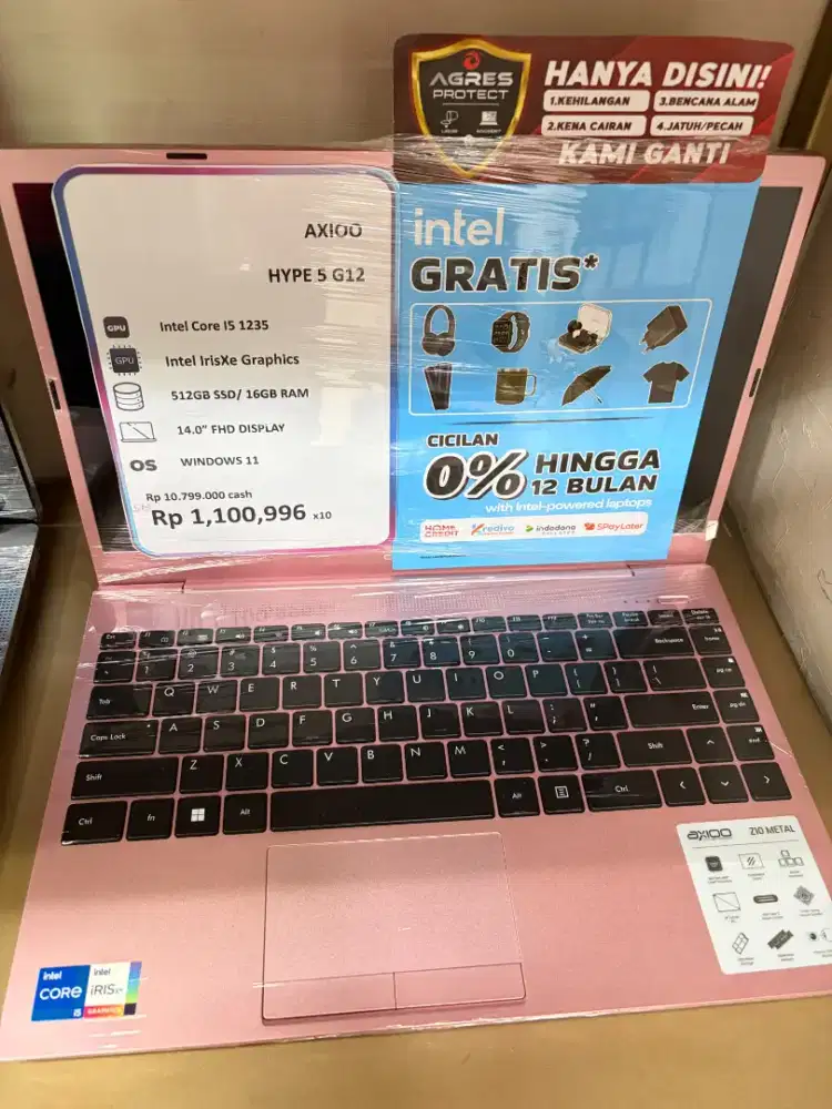 Laptop Axioo Hype 5 Promo Free 2x Angsuran