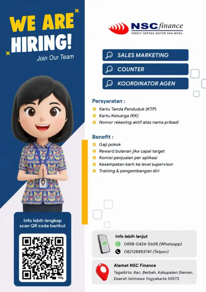 INFO LOKER LOKASI BERBAH BARENG NSC FINANCE - NUSANTARA SAKTI GROUP!