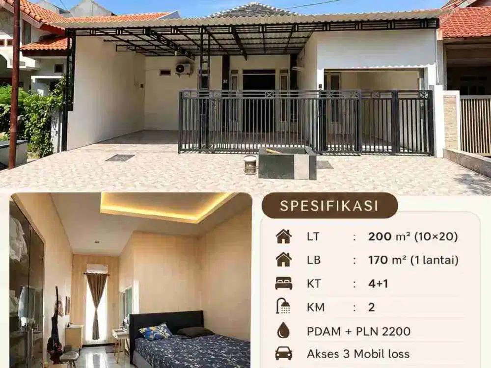 Selangkah UPN‼ Rumah Minimalis Strategis di Medokan Asri Barat