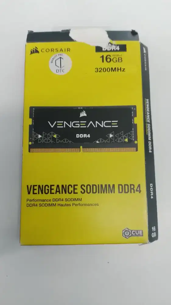 RAM Sodim DDR4 16 GB Corsair