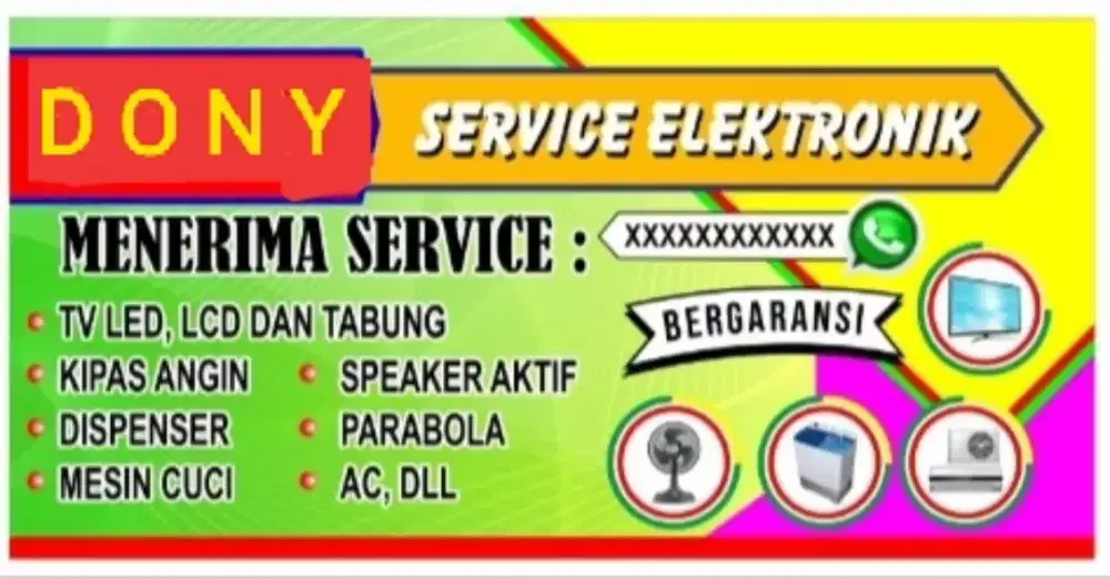 Terima panggilan service elektronik kerumah