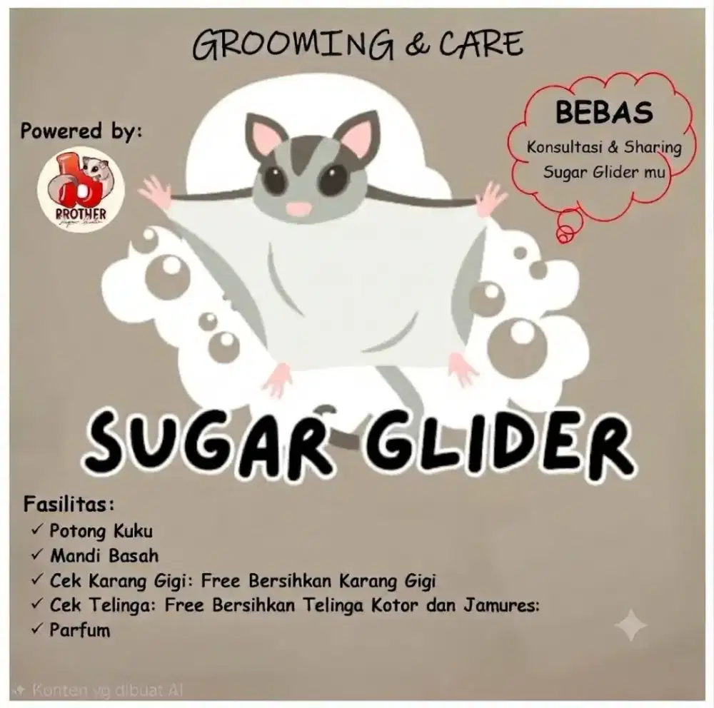 Grooming / Mandi Sugarglider