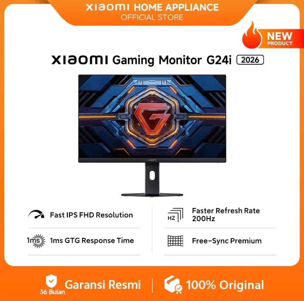 Xiaomi Gaming Monitor G24i 200Hz Fast IPS FHD - Mulus Lengkap