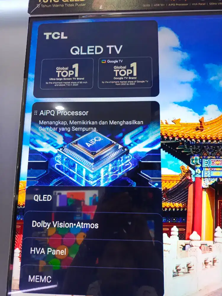 LED QLED TV TCL 55T61C GOOGLE TV