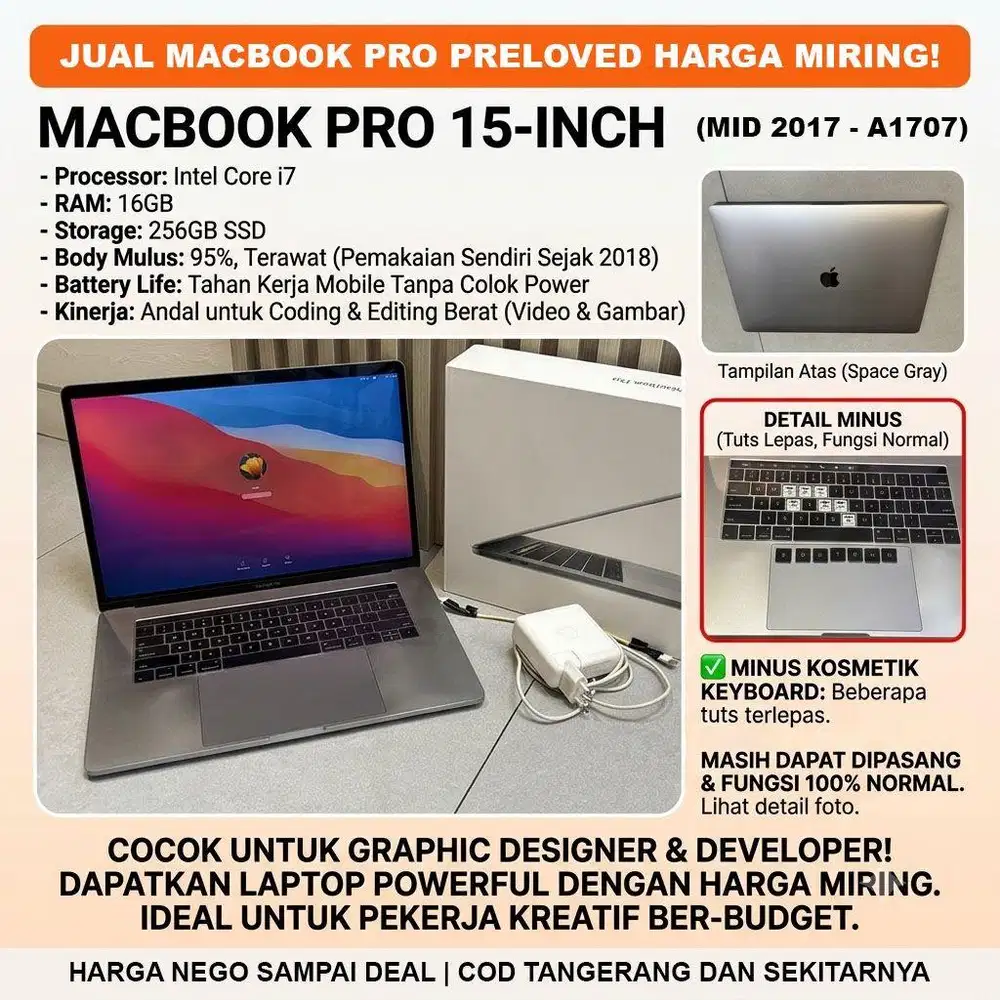 MACBOOK PRO PRELOVED PRIBADI HARGA MIRING!