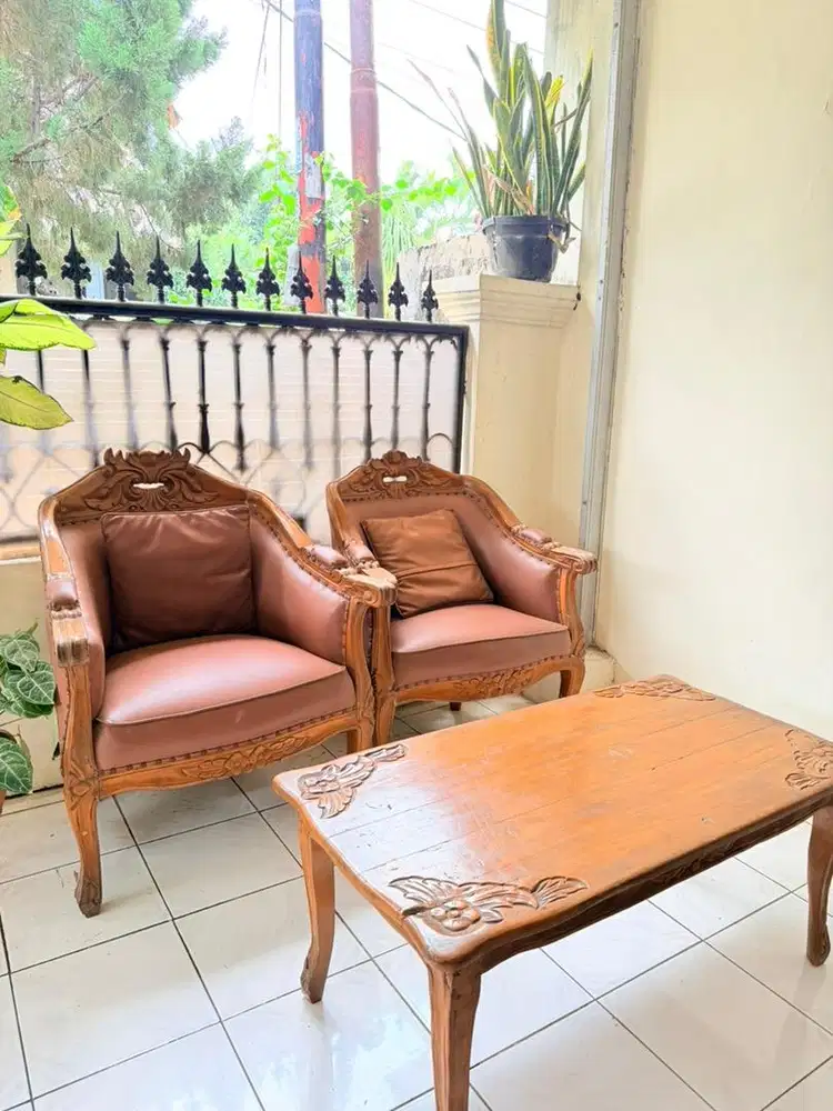 SOFA KAYU JATI ASLI 1 set