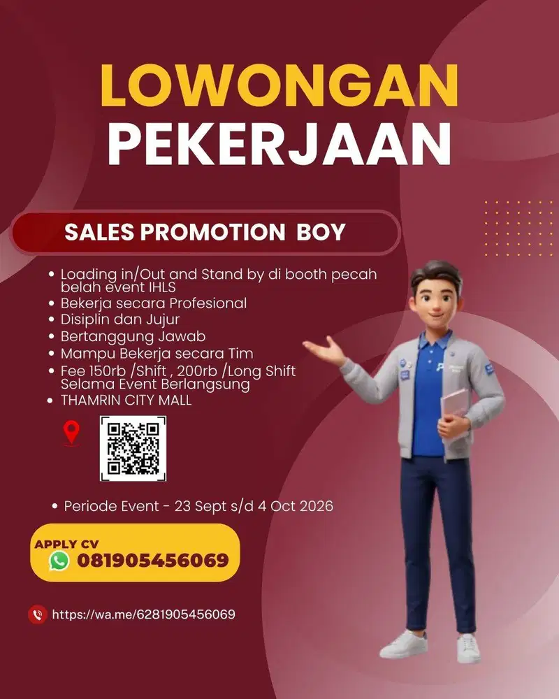loker SPB Event Harian IHLS di THAMRIN CITY MALL
