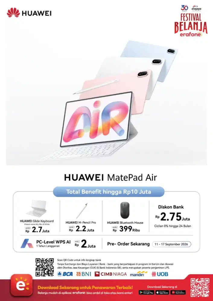 New HUAWEI MATEPAD AIR 2026