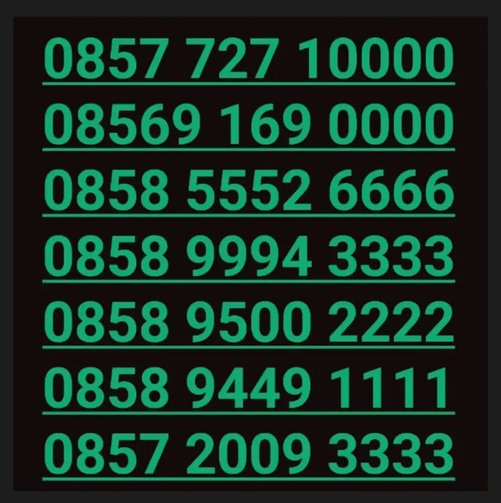 Nomor cantik indosat kwartet