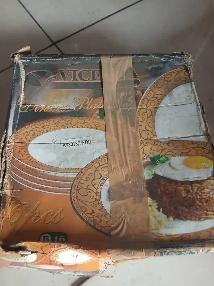 Vicenza Piring Set Gold 6 pcs