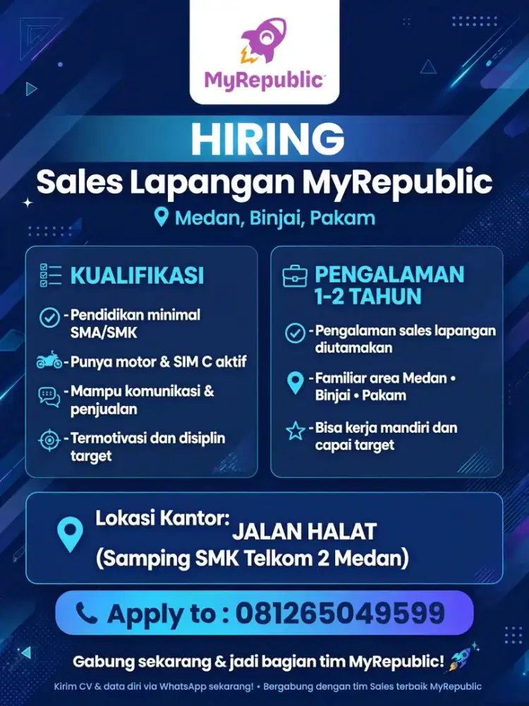 Info loker sales wifi myrepublik