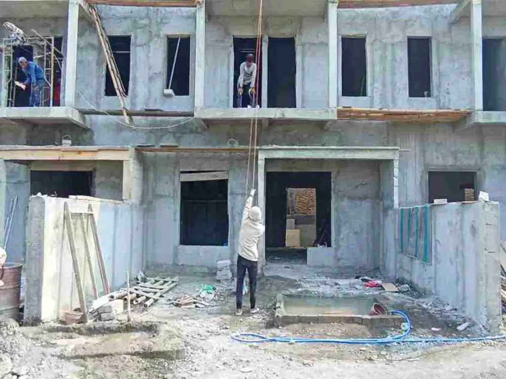 rumah 2 lantai perum dolog progres bangun