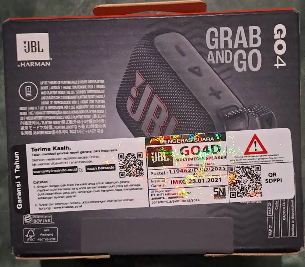 Jbl Go 4 speakee bluetooth barang baru masih segel
