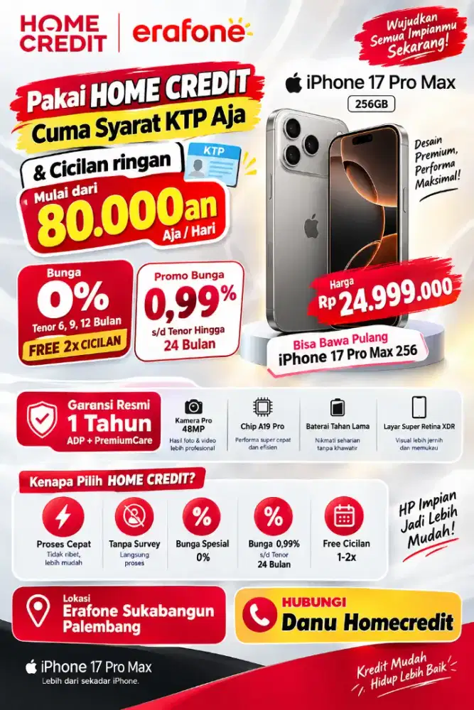 Promo kredit iphone 17 promax 256gb