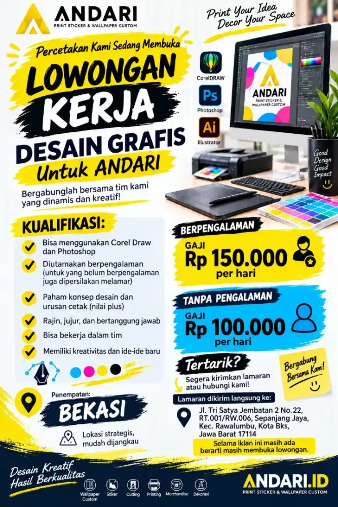 Butuh design grafis yg bisa