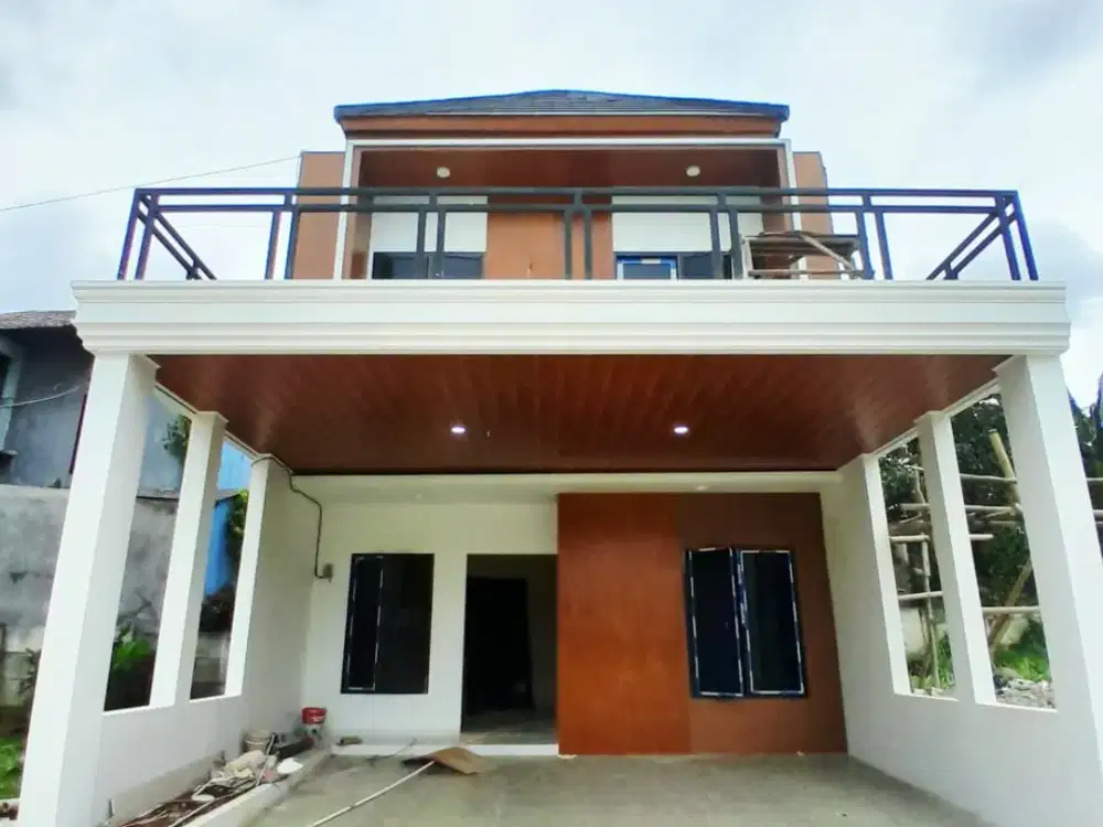 Rumah cluster 2lantai istimewa pinggir jalan raya jatiwarna dekat pintu tol