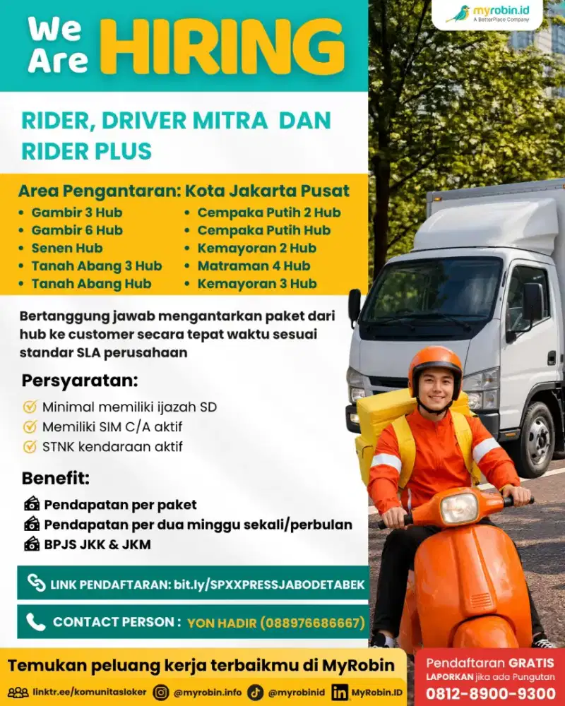 Lowongan Kerja untuk Kurir Di SPX