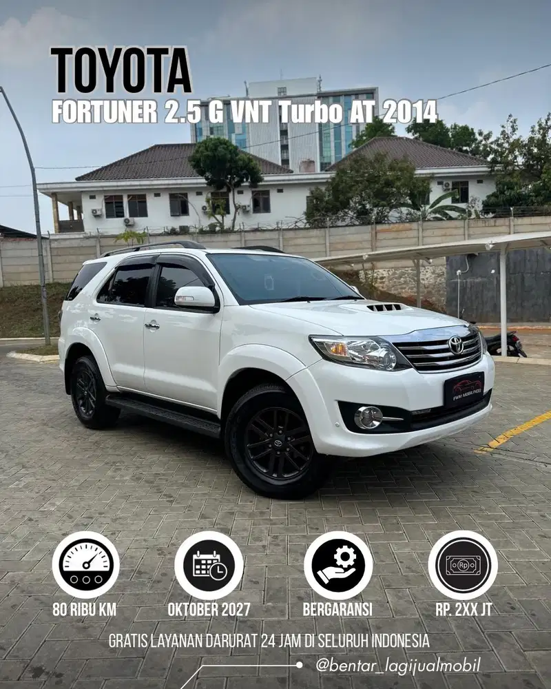 Toyota Fortuner 2.5 G VNT AT Diesel 2014