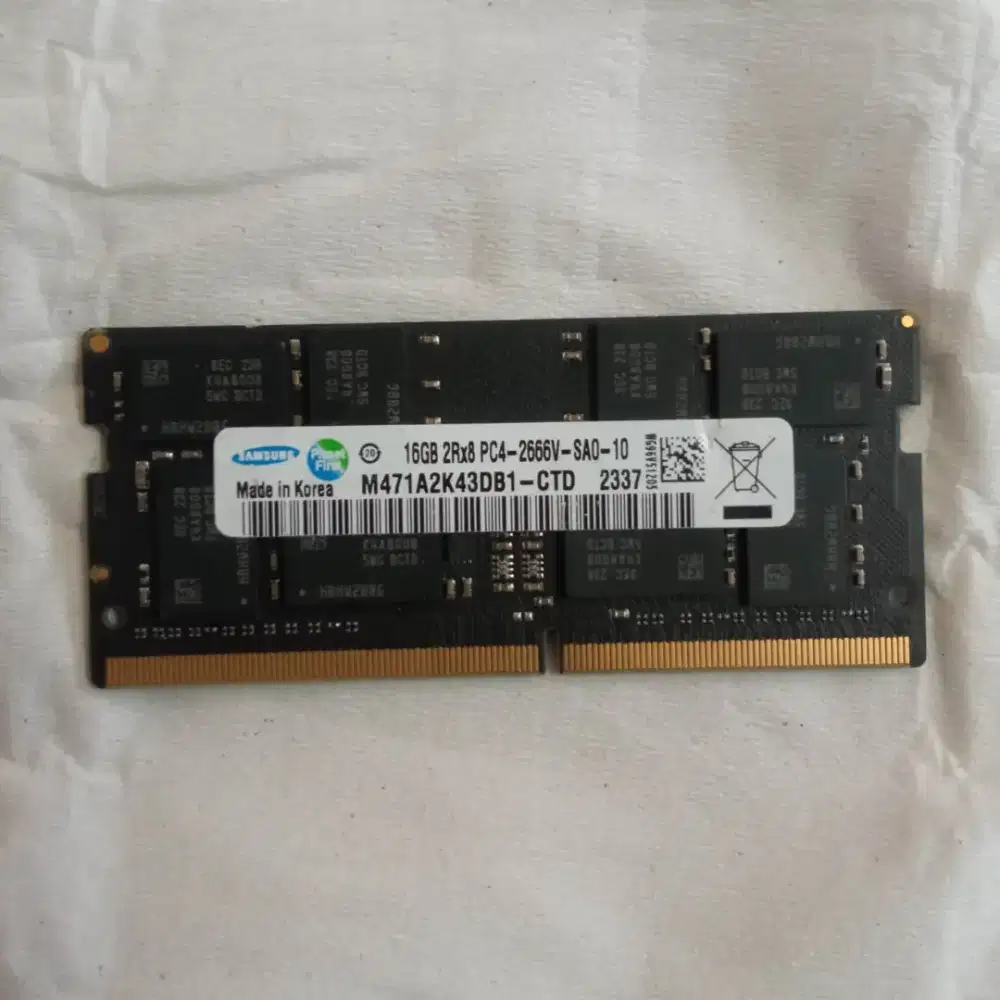 Ram Laptop Sodimm Samsung DDR4 16GB 2666MHz