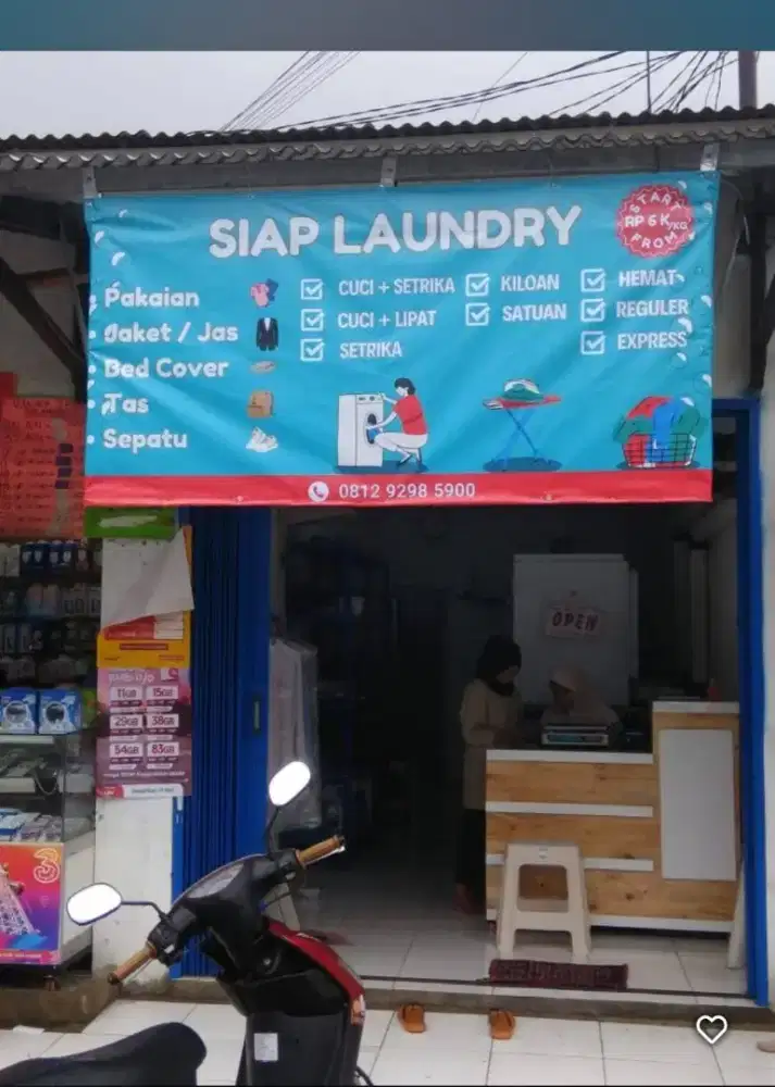 Kurir motor Laundry