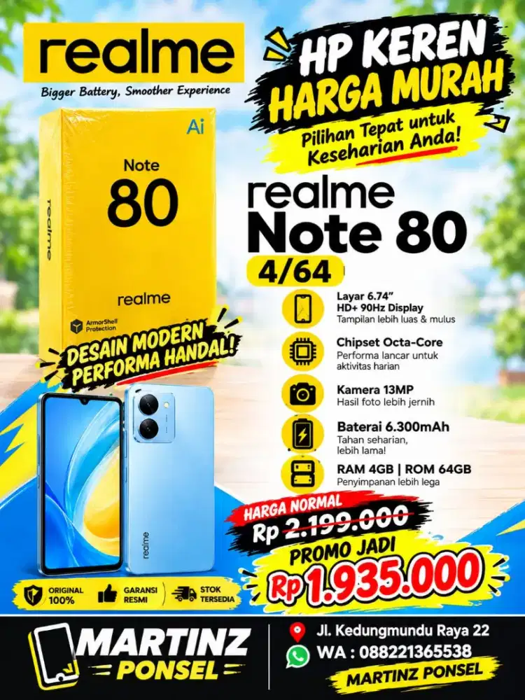 Realme Note 80 4/64