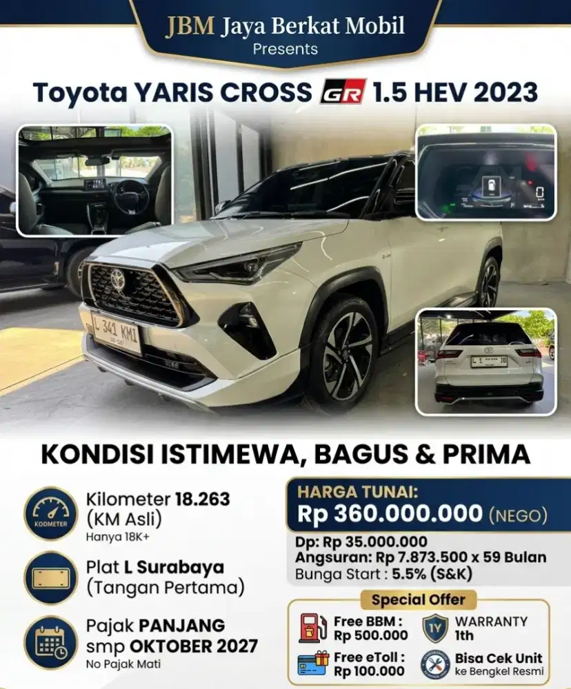 Toyota YARIS CROSS GR 1.5 HEV 2023