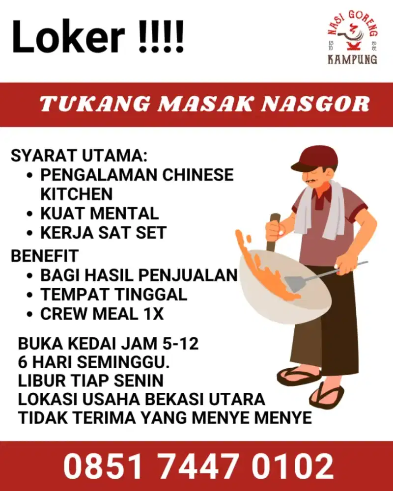 Loker kru nasgor