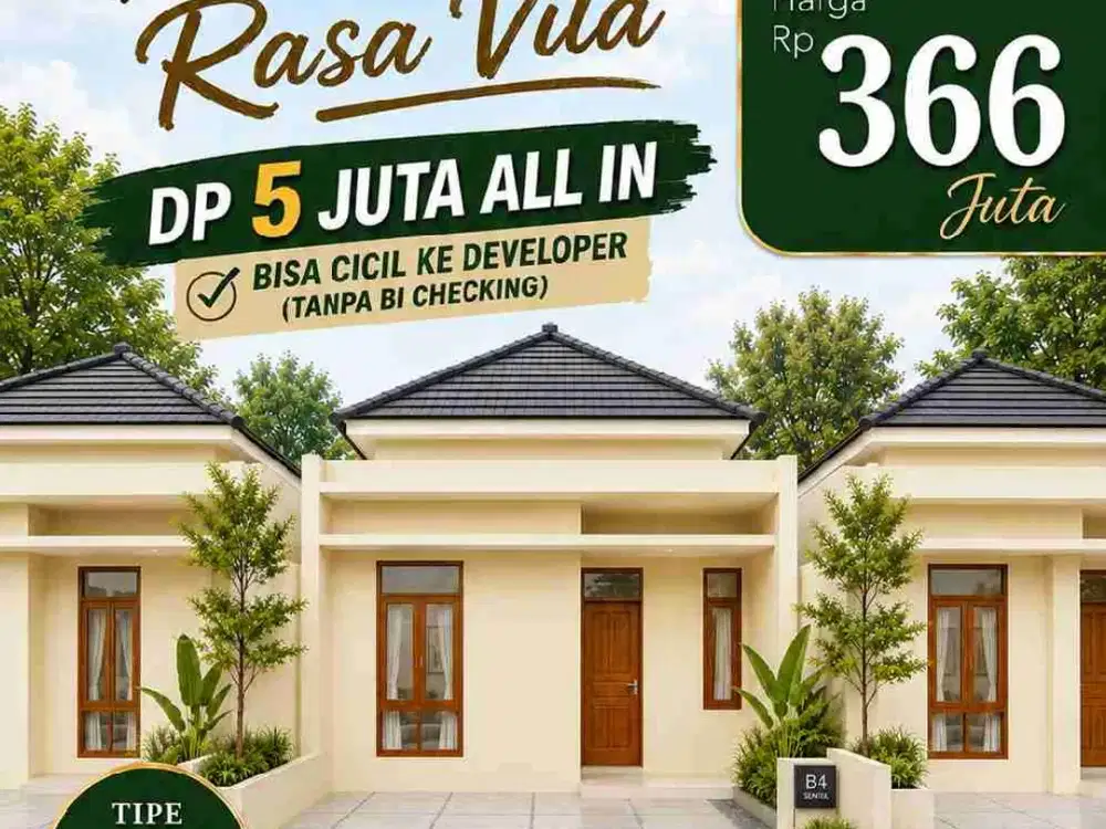 jual rumah siap huni dan tanah kavling siap bangun