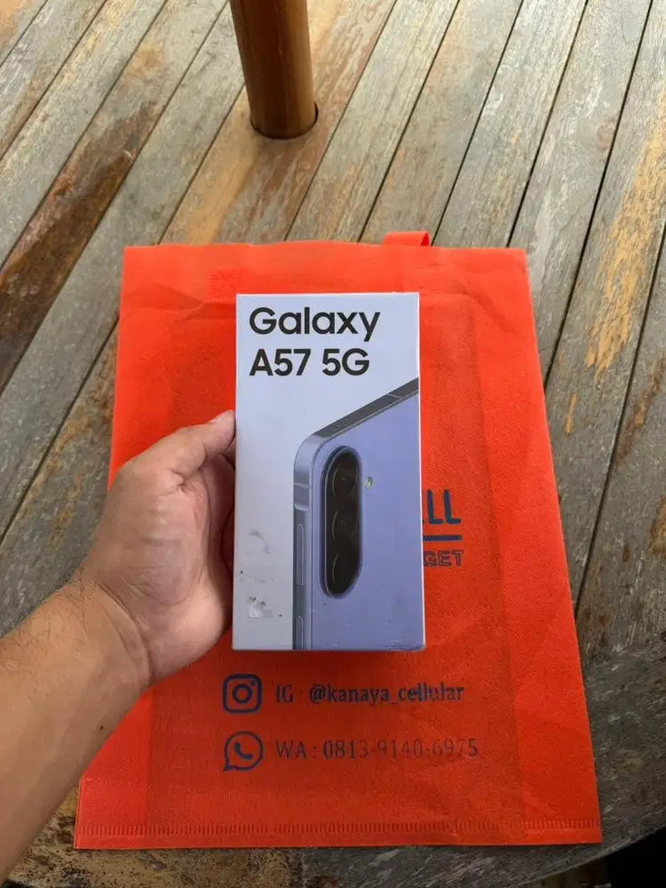 Dijual Samsung A57 8/256 GB warna lilac BNIB garansi resmi