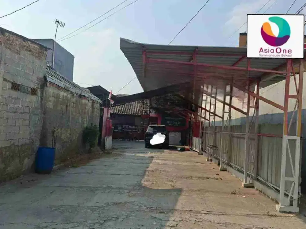 Lahan sudah ada bangunan buat kantor dan mess dekat summarecon bekasi