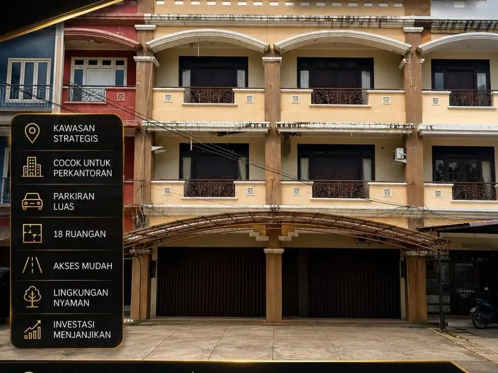 RUKO 3 LANTAI DISEWAKAN – LOKASI STRATEGIS KUBU RAYA